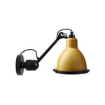 Lampe Gras by DCWéditions - Lampe Gras No 304 XL Outdoor Seaside Round Black/Yellow - Utendørs vegglamper - Bernard-Albin Gras - Gul