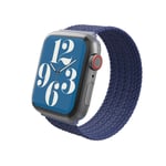 Gear4 Apple Watch 38/40/41/42mm Armband Braided Watch Band Large Navy Blue