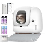 Petkit - Pura Max 2 Litiere Chat Autonettoyante Capacité Maximale de 76l, Anti-Fuites/Anti-Pincement/Triple Anti-Odeur/Xsecure/ContrôLe App/ pour