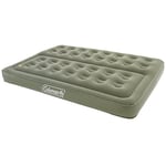 Coleman Comfort Double Flocked Surface Inflatable Camp Air Bed - Green, 188 x 137 x 22 cm