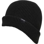 Brand New French Connection FCUK Mens Knitted Black Acrylic Beanie Hat