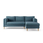 Habitat Newington Right Hand Corner Sofa - Blue Ash Leg 3 Seater