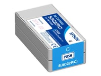 Epson SJIC22P(C) - Cyan - originale - cartouche d'encre - pour TM C3500