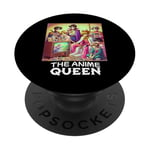 The Anime Queen Vintage Cartoon Manga Girls Anime PopSockets Adhesive PopGrip