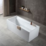 BERNSTEIN - Baignoire îlot rectangulaire moderne en acrylique pour salle de bain, isolation thermique et anti-décoloration - 170x80x60cm - VERONA