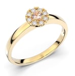 Festive Bella morganit halo-diamantring 14-606-015M-KK-HSI1