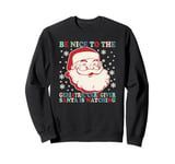 Nurse Christmas Santa Nice To The Geriatric Care Giver Sweatshirt