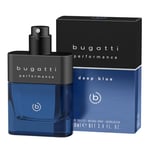 bugatti Performance Deep Blue Parfum pour homme 100 ml I Fraîche-fougères Eau de toilette pour homme avec bergamote, poivre, bois de santal, musc et ambre I Puissant avec des notes aquatiques vivantes