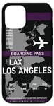 Coque pour iPhone 13 Carte d'embarquement Los Angeles, accessoire de billet d'avion