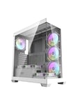 Darkflash Computer case DS900 (white) + 7 ARGB Fans - Kabinet - Miditower - Hvid