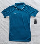 Nike Dry Polo Shirt Mens Small Blue Dri-Fit Breathable Golf Casual Training