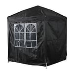 Outsunny Pop Up Gazebo Outdoors Water proof Black 2000 mm x 2000 mm x 2450 mm