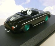 1/43 GREENLIGHT 1958 PORSCHE 356 SPEEDSTER STEVE MCQUEEN CHASE WITH GREEN WHEELS