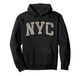 New York Hoodie Women Men | Leopard Print NYC Sweatshirt Pullover Hoodie