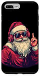 iPhone 7 Plus/8 Plus Awesome Santa Claus with Sunglasses and Headphones Case