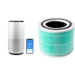 LEVOIT Air Purifiers for Large Home Bedroom 83m², CADR 400m³/h, Alexa Enabled & Core 300 Air Purifier Toxin Absorber Replacement Filter, 3-in-1 HEPA, High-Efficiency Activated Carbon, Core300-RF-TX