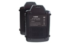 vhbw 2x batterie compatible avec Worx WX175.1, WX175.9, WX176, WX176.3, WX176.9, WX178, WX178.1, WX178.9 outil électrique (1500mAh Li-Ion 18V)