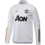 adidas Manchester United Saison 2020/21 MUFC TR Top Sweat-Shirt d'entraînement Mixte Adulte L Blanc