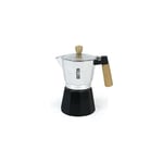 Quttin Cafetière italienne bois aluminium 6 tasses