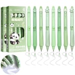 YeahBoom 8 PCS Stylo Effacables,Stylo Gel Effaçable Pointe 0,5 mm,Stylos à encre gel effaçable,Stylos à Bille avec Gomme,Stylo Roller Rechargeable et Ergonomique,pour Enfants, École, Bureau,Noir, Bleu