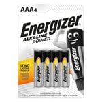 Energizer Alkaline Power AAA-Batteri LR06 4-pack