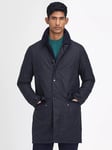 Barbour Wax Mac, Navy/Green