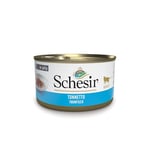 Schesir, Nourriture Humide pour Chats Adultes au goût Tonnette, Filets et gélatine Douce - Total 2 kg (24 canettes unidoses de 85G) (l'emballage Peut Varier)