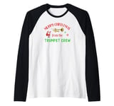 Merry Christmas from the Trumpet Crew Band Member Musician Raglan Baseball Tee