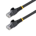 StarTech.com Cat6 Ethernet Cable - 100 ft - Black - Patch Cable - Snagless Cat6 Cable - Long Network Cable - Ethernet Cord - Cat 6 Cable - 100ft (N6PATCH100BK)