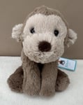 NEW Jellycat Tiny Smudge Monkey Soft Toy Brown Super Soft Comforter Plush BNWT