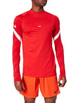 Nike Strike 21 Drill Top, Sweat d'entraînement Homme, UNIVERSITY RED/GYM RED/WHITE/WHITE, M