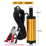 12V 38mm folder Pompe de transfert Submersible 12V DC, Diesel, carburant, eau, huile, voiture, Camping, pêche ""Nipseyteko