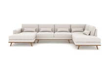 Nordic Home - Caleb U-Soffa Höger Beige från Sleepo