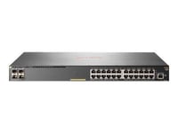 Aruba 2930F 24G PoE+ 4SFP+ - Commutateur - C3 - Géré - 24 x 10/100/1000 (PoE+) + 4 x 1 gigabit/10 gigabit SFP+ (liaison montante) - Montable sur rack - PoE+ (370 W)