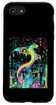 Coque pour iPhone SE (2020) / 7 / 8 Cyberpunk Dragon Design Fantasy Art et Sci-Fi Fans Unique