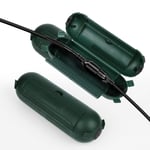 Multiprise Exterieur Étanche, 2Pcs Prise Green Up, Boîte De Branchements Électriques Extérieure Résistant Aux Intempéries Ip68, Boite Etanche Electrique Exterieur, Pour Jardin Et C[MUL211145]