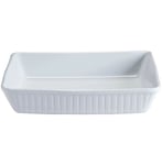 Mason Cash Classic Stoneware Rectangular Baking Serving Dish 33cm White