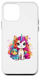 Coque pour iPhone 12 mini Catcorn avec chat elfe Kittycorn Unicat Chat Chaton Licorne