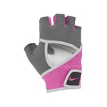 Nike Womens/Ladies Gym Premium Sport Fingerless Gloves (Pewter/Pinksicle) - Grey - Size Large