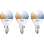 Ledvance Smart+ Wifi E14 klotlampa, justerbar vit, 4,9W, 3 st