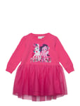 Nmfjane Mlp Ls Tulle Swe Dress Unb Cplg Dresses & Skirts Dresses Casual Dresses Long-sleeved Casual Dresses Pink Name It