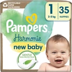 Pampers Harmonie Size 1 engangsbleer 2-5 kg 35 stk.