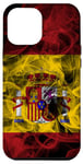 Coque pour iPhone 14 Plus Espagne avec fumée, drapeau espagnol, Espagne