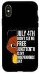 Coque pour iPhone X/XS Le 16 juin, c'est le jour de mon indépendance, 1865 Black History Boys