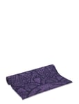 Gaiam Purple Lattice Yoga Mat 4Mm Classic Printed Lila