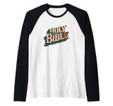 Holy Book for Bible Lovers and Jesus Costume Fans Raglan Baseball Tee