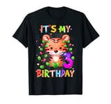 Kids 3rd Birthday Cute Tiger 3 Years Old Boys Girls Teens T-Shirt