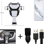  For Honor Magic6 Pro Airvent mount + CHARGER holder cradle bracket car clamp