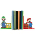 2 stk Mario & Luigi Bokstoppere 15 cm - Nintendo Lisensiert