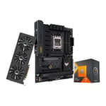 ASUS TUF GAMING B650-PLUS WIFI + AMD Ryzen™ 7 7800X3D + XFX RX 7800XT